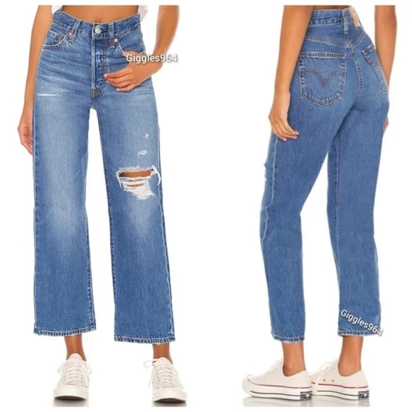 Levi's Denim - Levi's Ribcage Straight Leg Jeans Noe High